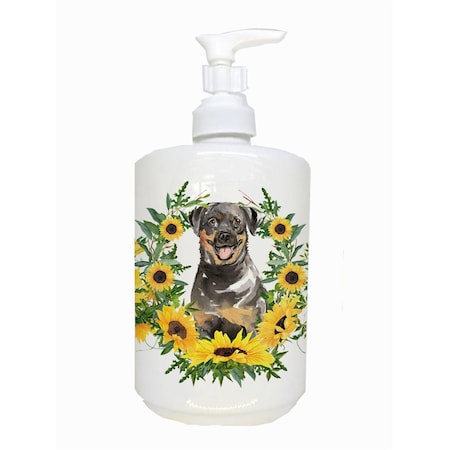 Carolines Treasures Rottweiler Ceramic Soap Dispenser CK2966SOAP